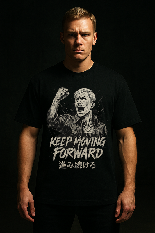 Erwin “Keep Moving Forward” Tee – ShadowArc Commander Edition