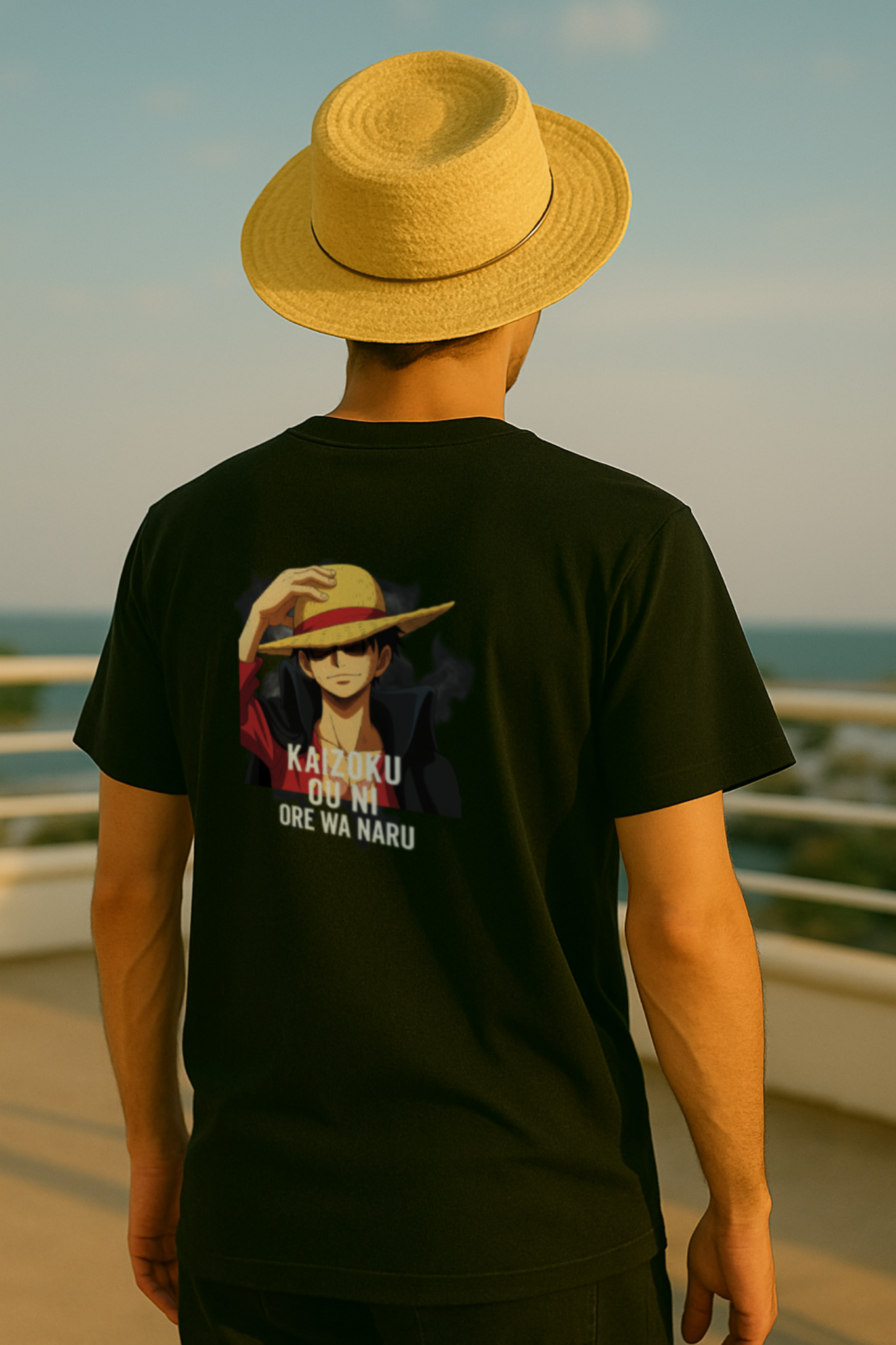 Kaizoku Ou Tee by ShadowArc | Luffy’s Oath – One Piece Logo Edition