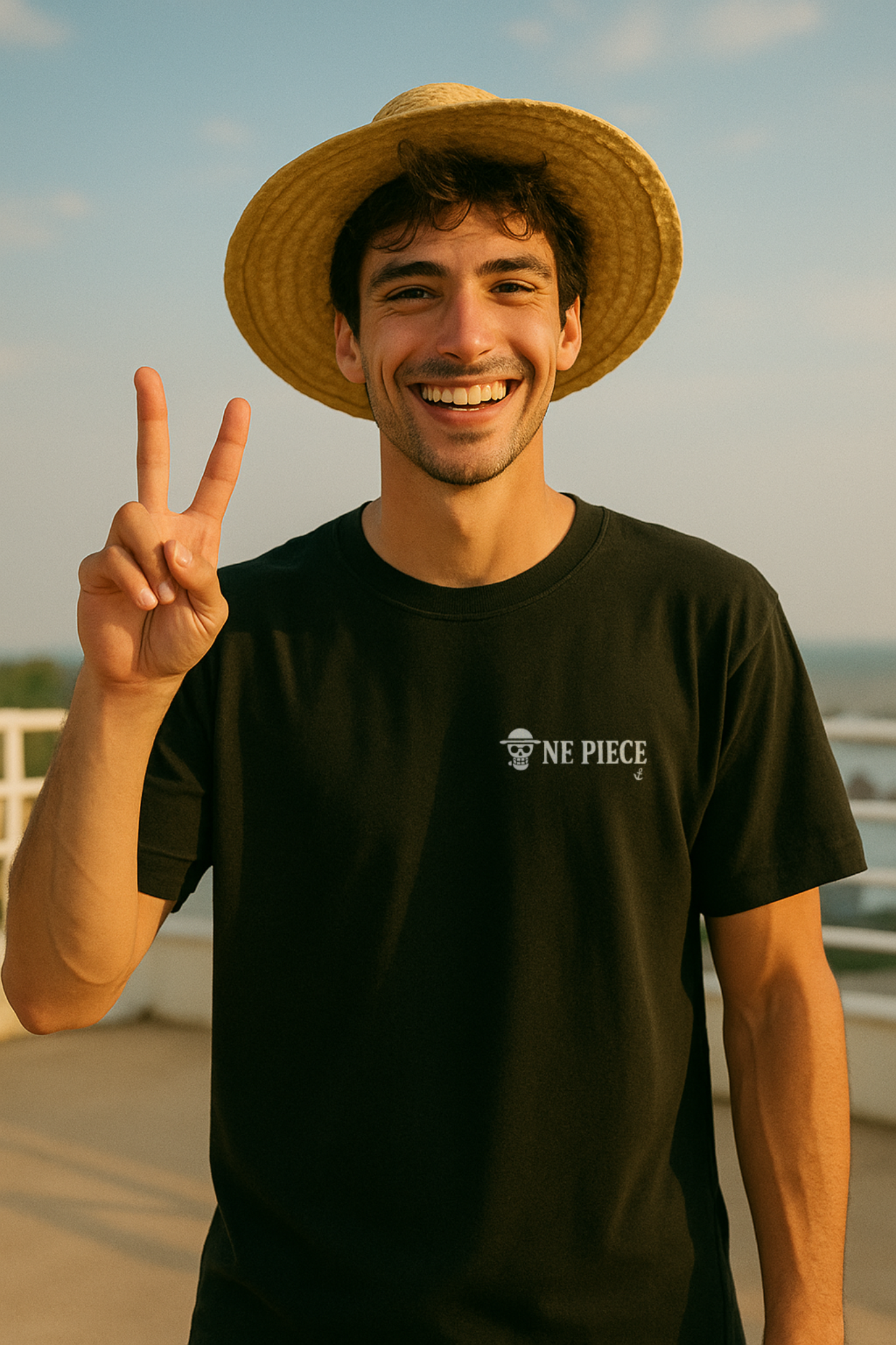 Kaizoku Ou Tee by ShadowArc | Luffy’s Oath – One Piece Logo Edition