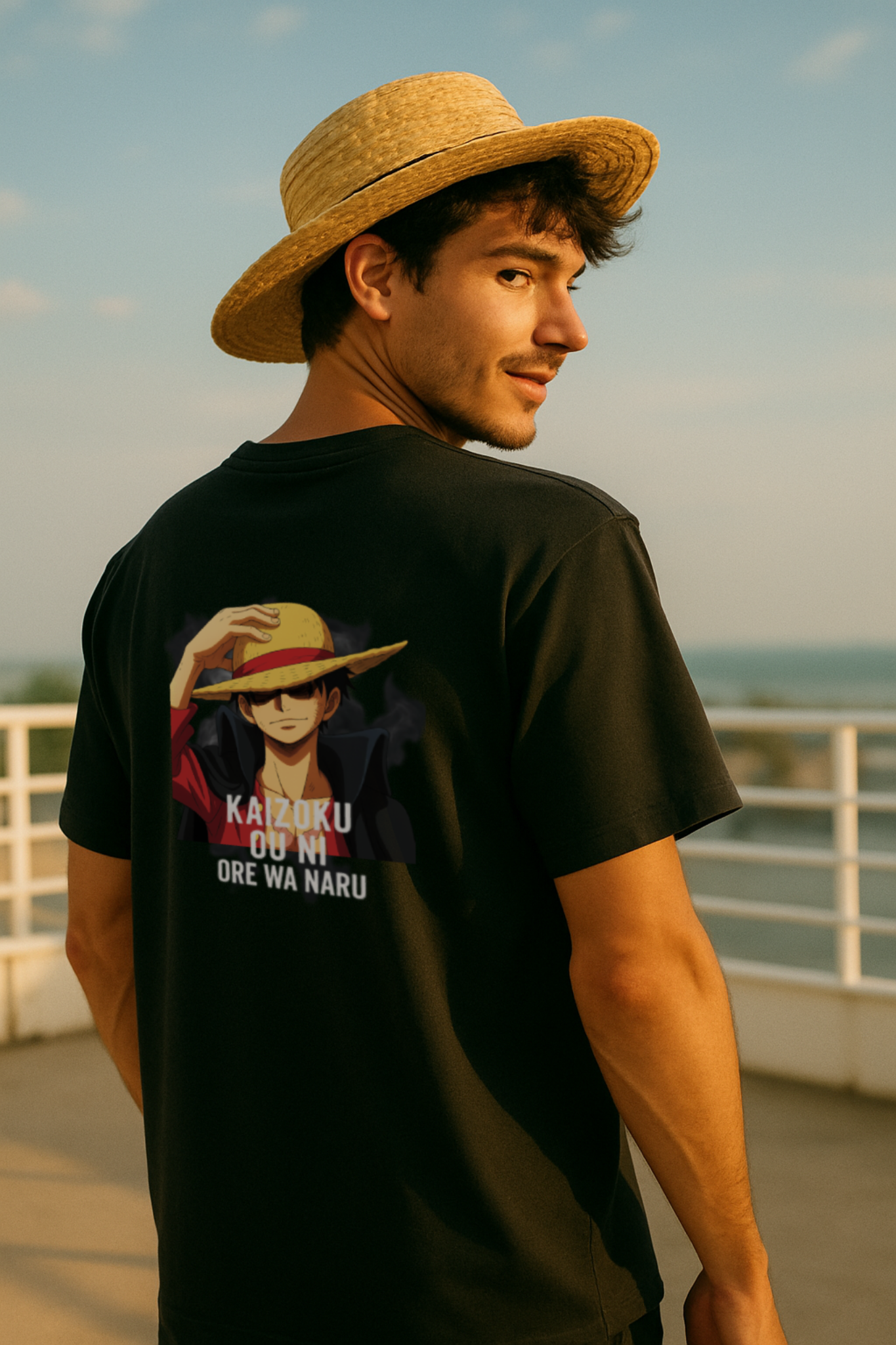 Kaizoku Ou Tee by ShadowArc | Luffy’s Oath – One Piece Logo Edition