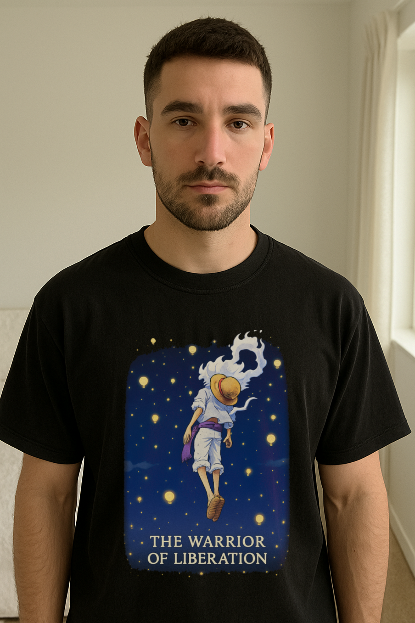 Luffy Gear 5 — Warrior of Liberation | Sun God Nika Edition T-Shirt